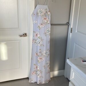 Lulus flowing pastel cris cross  back maxi dress size M